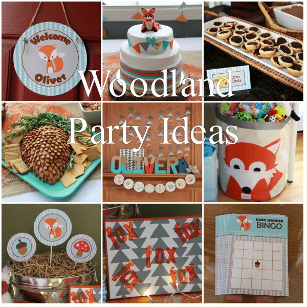 Fox Baby Shower Printable Decorations – Woodland Animal Baby Shower –  Instant Download – 5M Creations Blog