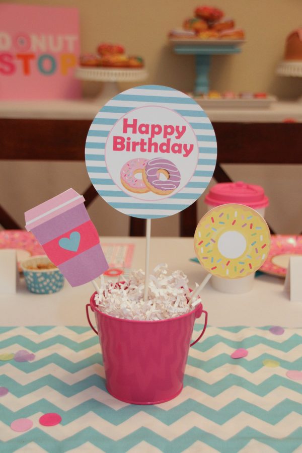 Donuts and Pajamas Birthday Party Printable Decorations - Instant Download - Image 6