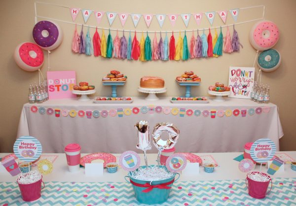 Donuts and Pajamas Birthday Party Printable Decorations - Instant Download - Image 4