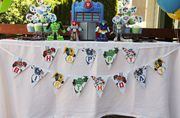FREE Rescue Bot Inspired Party Printable Decorations - Instant Download - Image 3