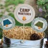 Camping Birthday Party Printable Decorations - Editable Instant Download - Image 5