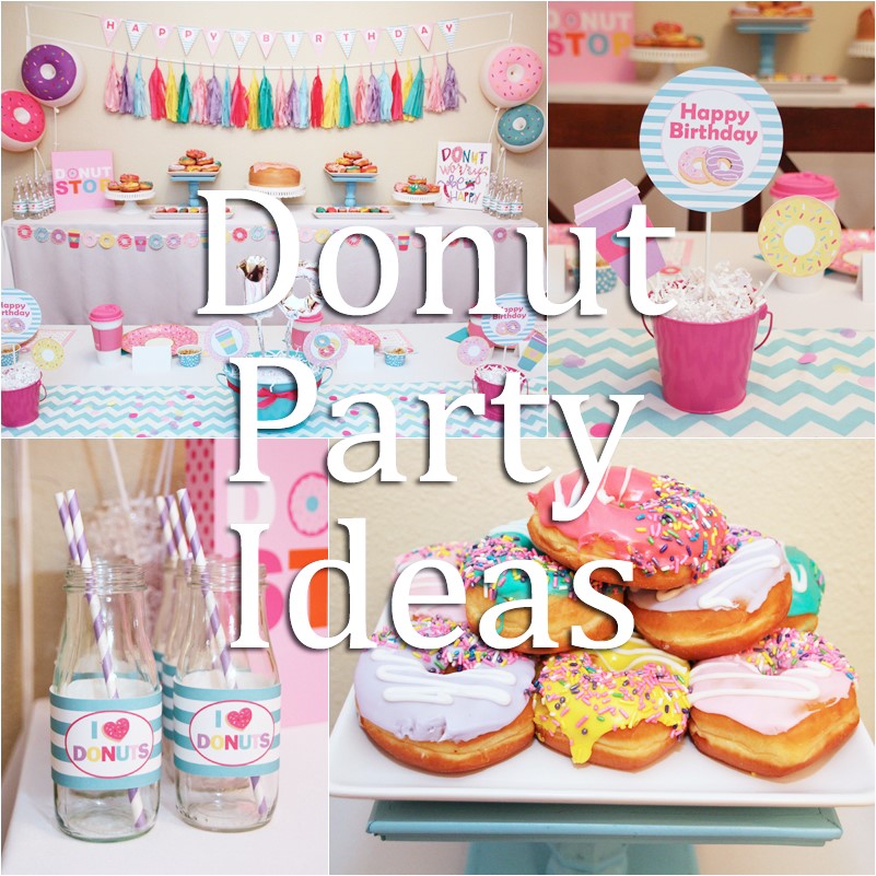 Donut Birthday Party Wood Bead Garland Donut Party Decoration