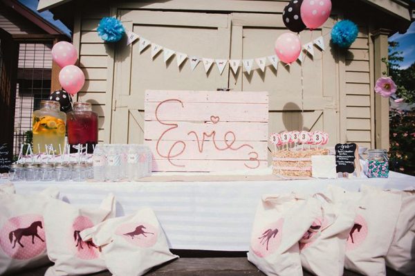 Pony Birthday Party Printable Decorations - Cowgirl Party Pink Aqua - Instant Download - Image 2