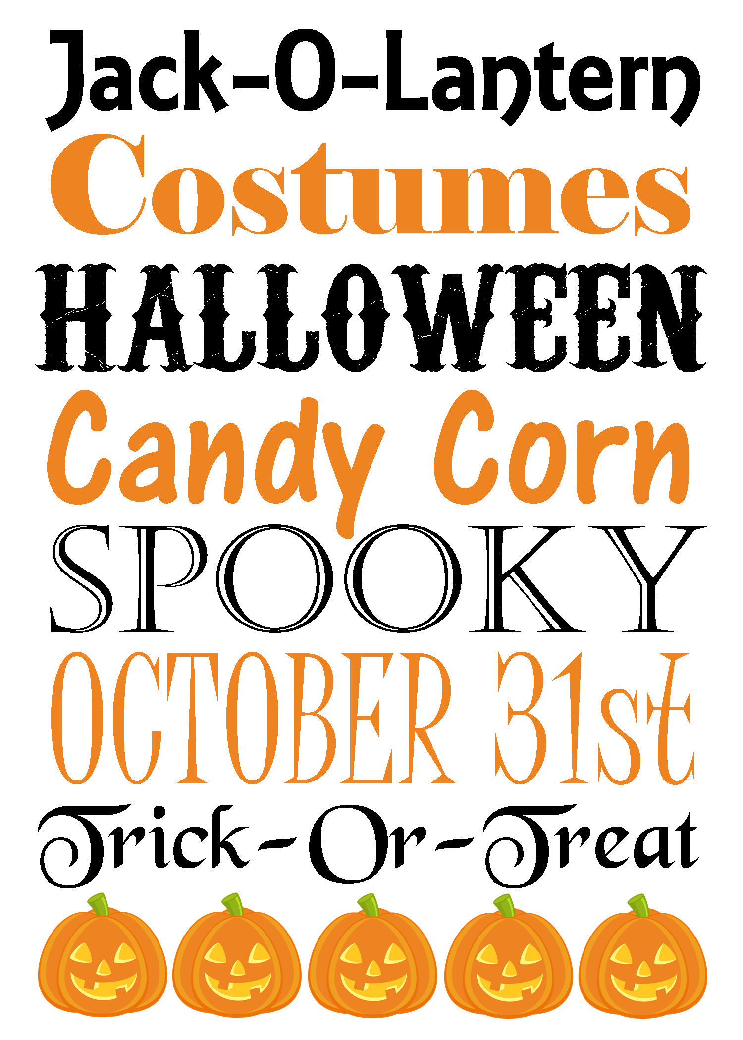 FREE Halloween Subway Art Printable Sign – 5M Creations Blog