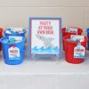 Shark Birthday Party Printable Decorations - Editable Instant Download - Image 10