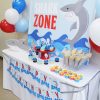 Shark Birthday Party Printable Decorations - Editable Instant Download - Image 14