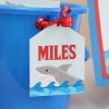 Shark Birthday Party Printable Decorations - Editable Instant Download - Image 11
