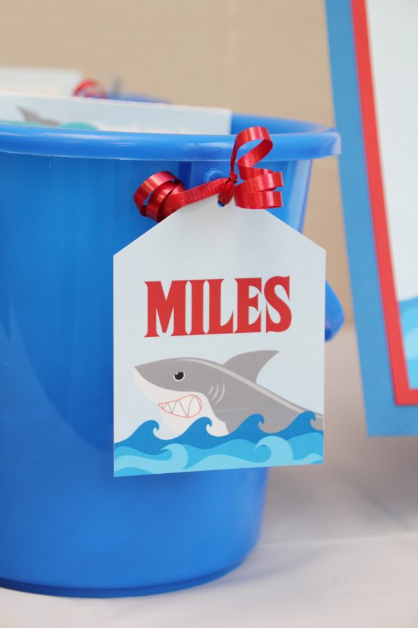 Shark Birthday Party Printable Decorations - Editable Instant Download - Image 11