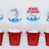 Shark Birthday Party Printable Decorations - Editable Instant Download - Image 8