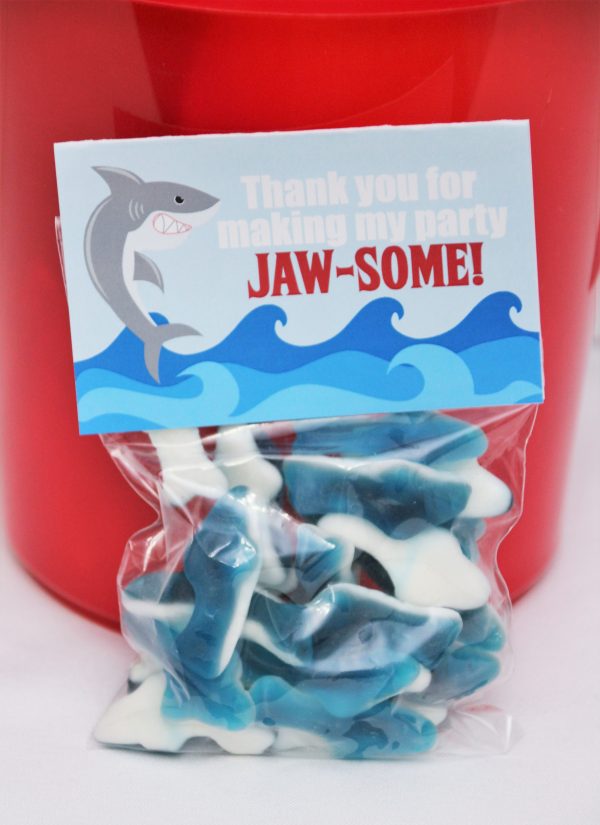 Shark Birthday Party Printable Decorations - Editable Instant Download - Image 12