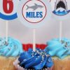 Shark Birthday Party Printable Decorations - Editable Instant Download - Image 7