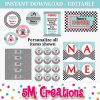 50s Diner Birthday Party Printable Decorations - Editable Instant Download - Image 2
