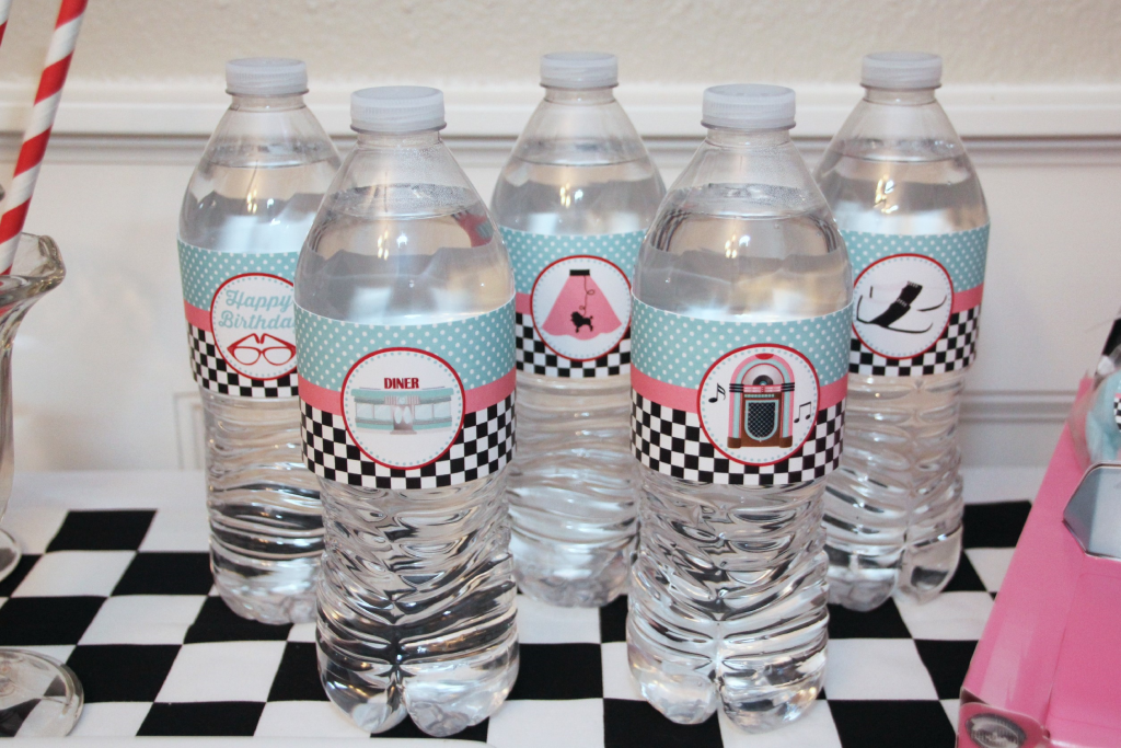 50s Diner Birthday Party Printable Decorations – Editable Instant ...