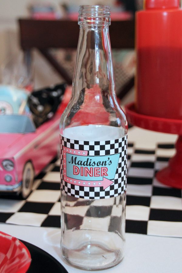 50s Diner Birthday Party Printable Decorations - Editable Instant Download - Image 11