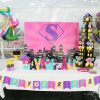 FREE Girl Superhero LOGO Birthday Party Printable Decorations - Instant Download - Image 2