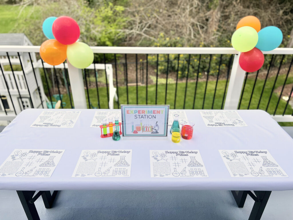 Science Birthday Party – 5M Creations Blog